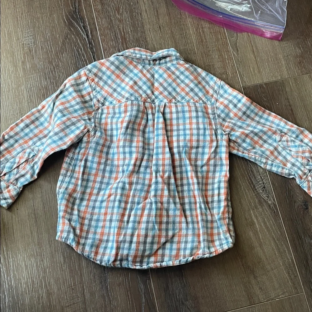 OshKosh B'gosh button up check shirt 18M